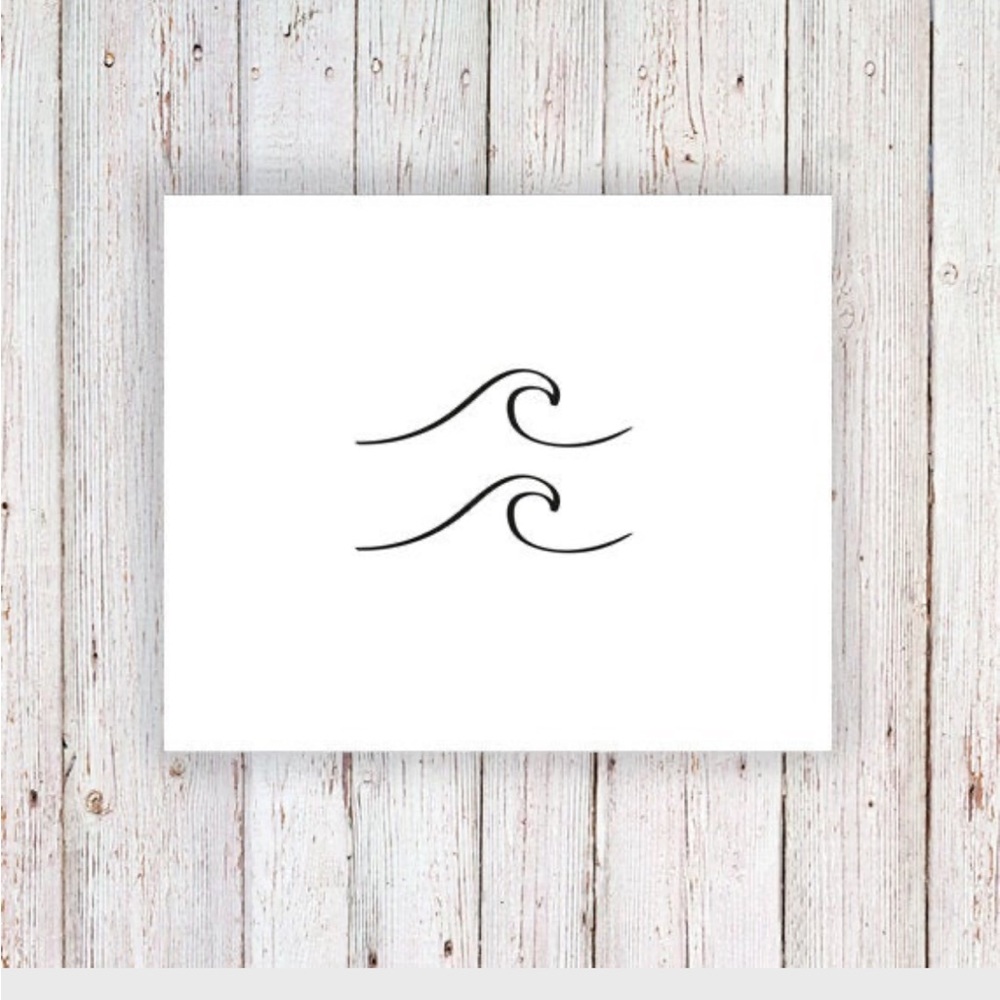 NWT Temporary wave tattoos